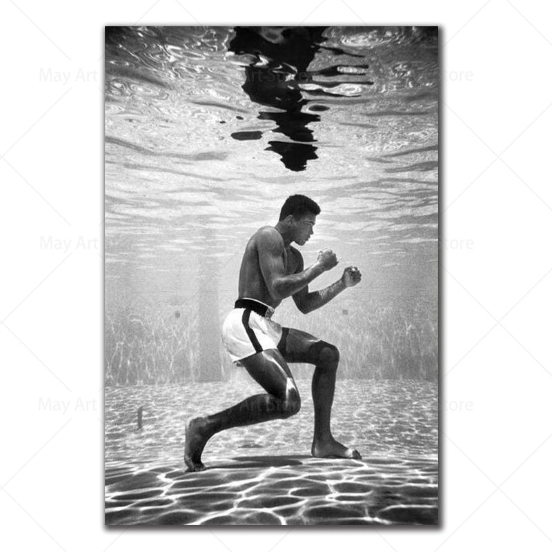 Muhammad Ali Canvas Painting Inspirational Sports Poster