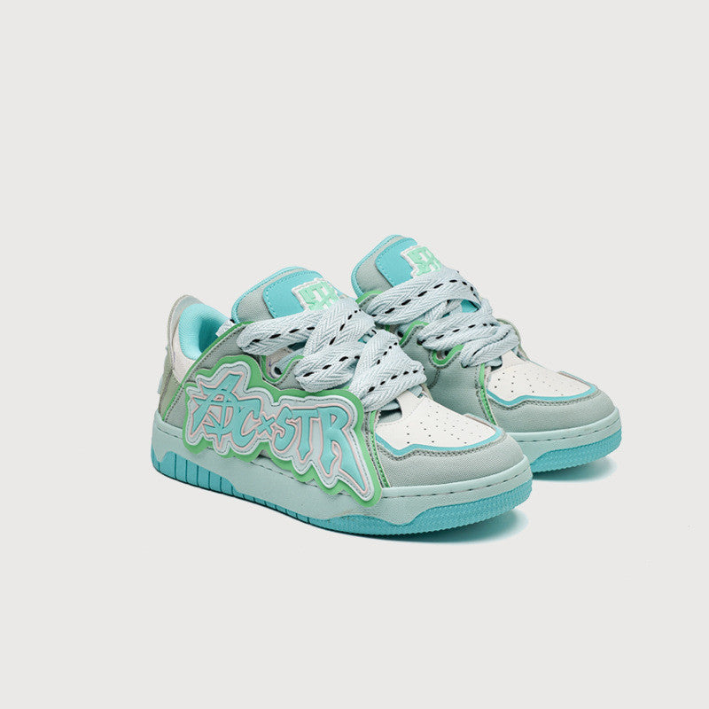 Fashion Simple And Versatile Thick-soled Letter Shoes