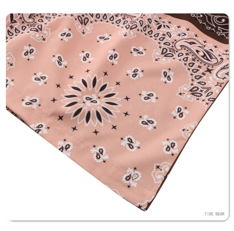 Costume chemise ample, impression numérique, costume de loisirs