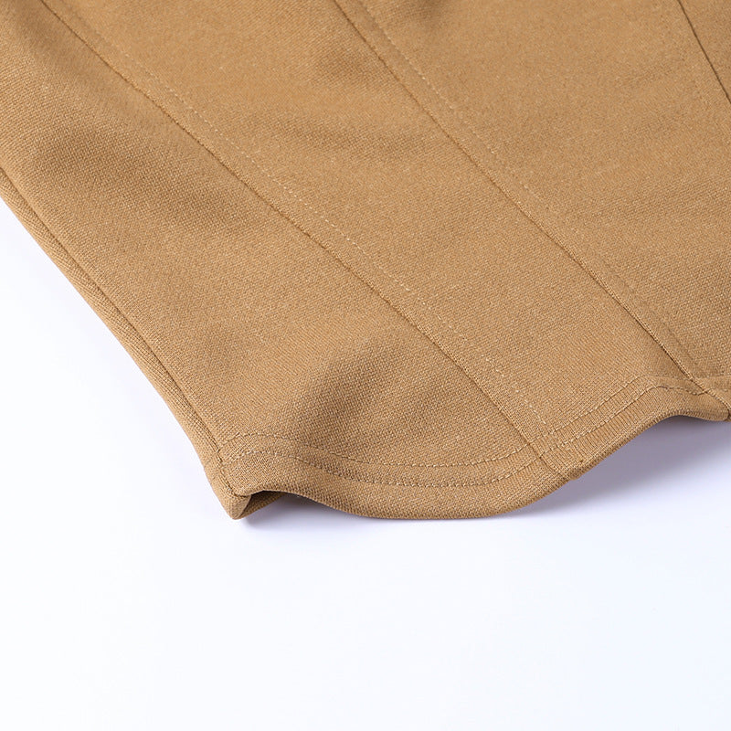 Waist Slim Dresses Bra Bandeau Workwear Pants Set