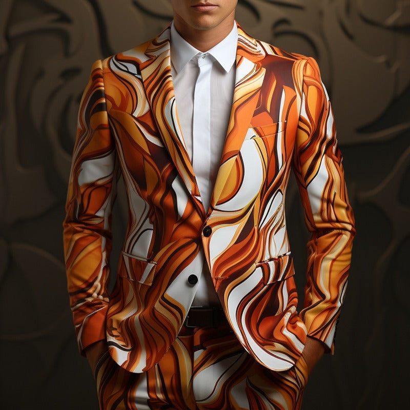 Men's Digital Printing Suit Cos Party