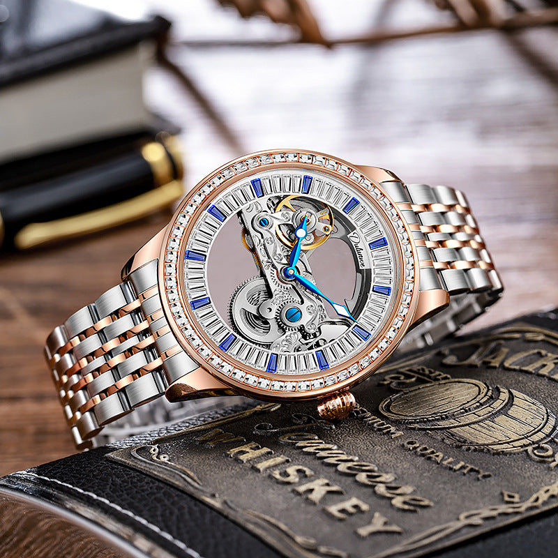 Luxury Zircon Fashion Waterproof Mechanical Watch