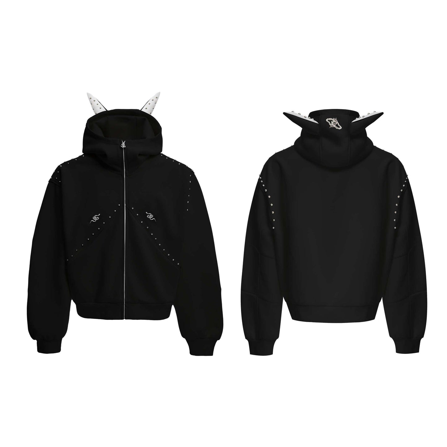 Spring Stitching Casual Hooded Sweater