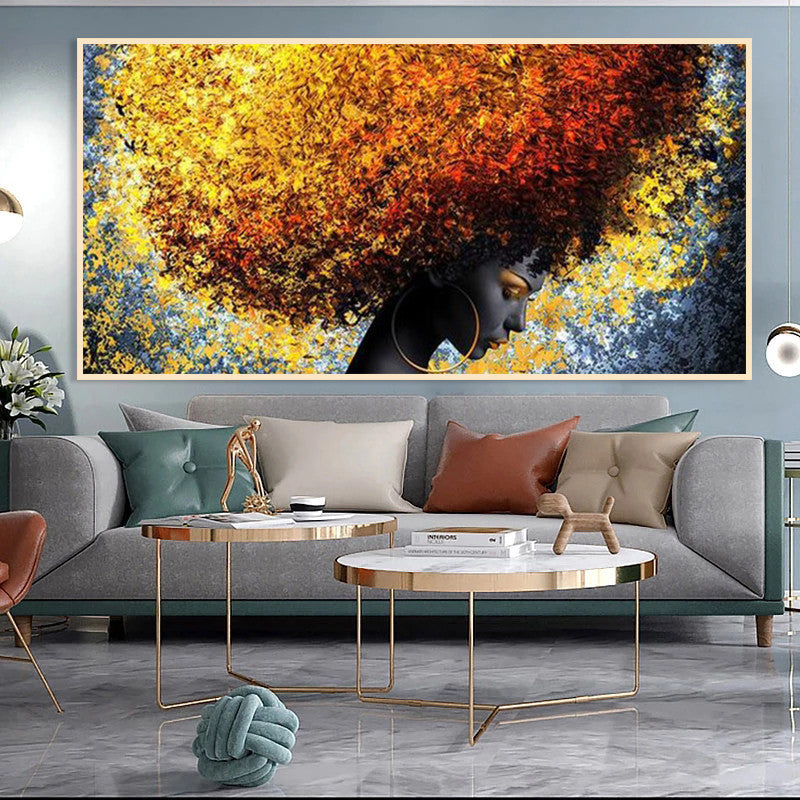 Canvas Art Painting African Queen Women Poster