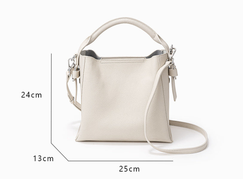 Fashion Top Layer Cowhide Bucket Bag