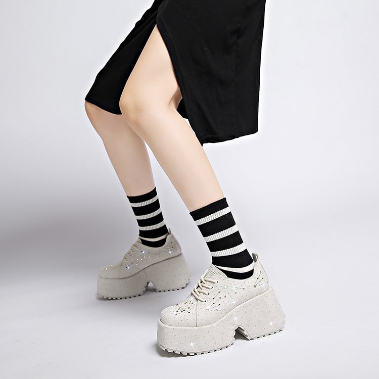 Height Increasing Insole Women's Shoes Platform Super-high Heels Deep Mouth Fashion