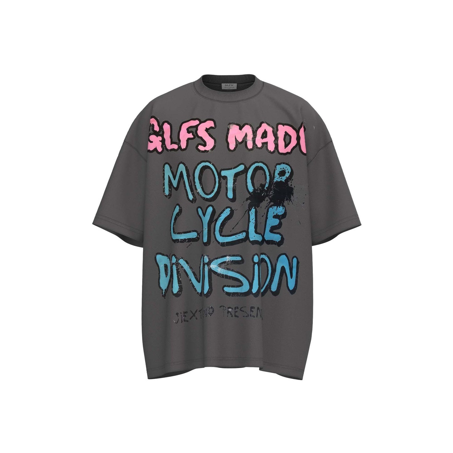 Creative Letters Printed Loose Casual Short-sleeved T-shirt