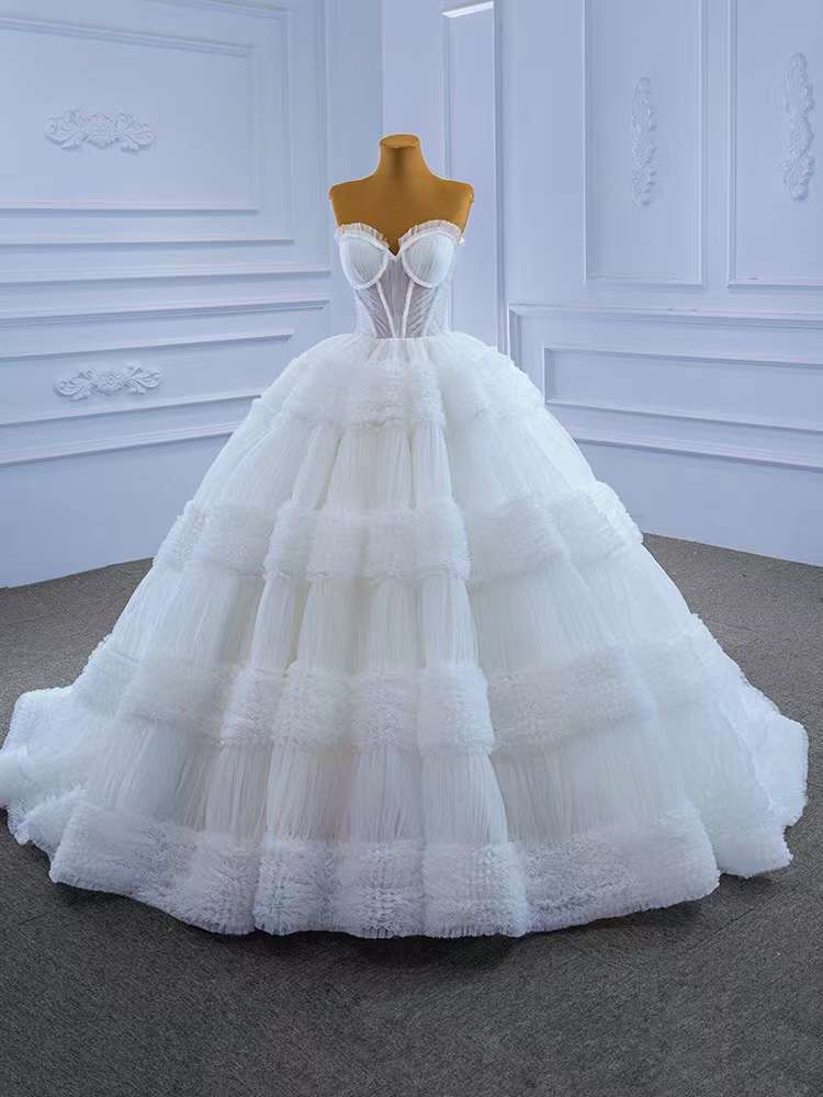 Fashion Casual Pure Color Tube-top Large Pettiskirt