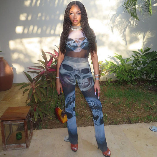 Tuta Street Mesh trasparente con stampa digitale