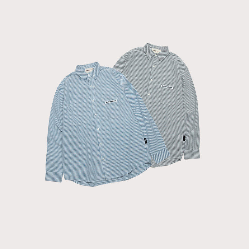 Men's Fashion Individual Casual Long-sleeved Shirt