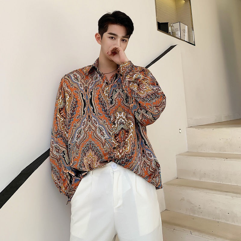 Ethnic Totem Print Shirt Casual Top