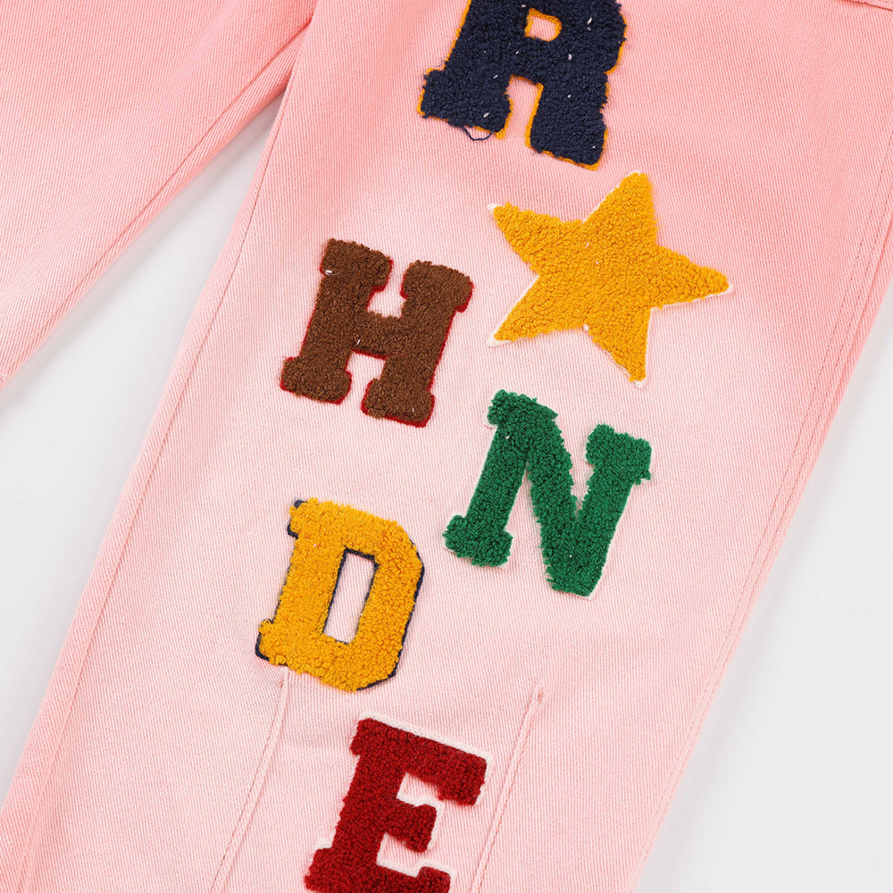 Camicia da lavoro Pantaloni dritti in un unico pezzo