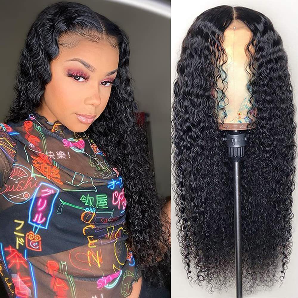 Wig Front Lace Small Roll Medium Long Curly Hair