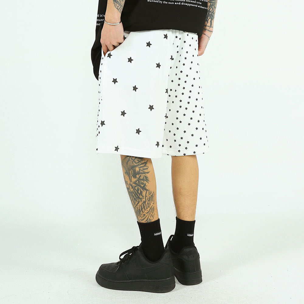 Five-pointed Star Full Print Casual Shorts