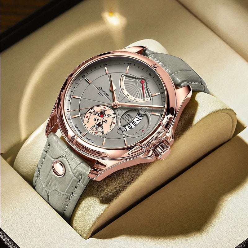 Waterproof Men's Calendar Thin Quartz Watch