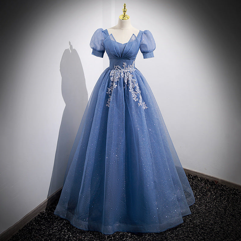French Style Light Evening Dress Female Banquet Gradient Princess Dress