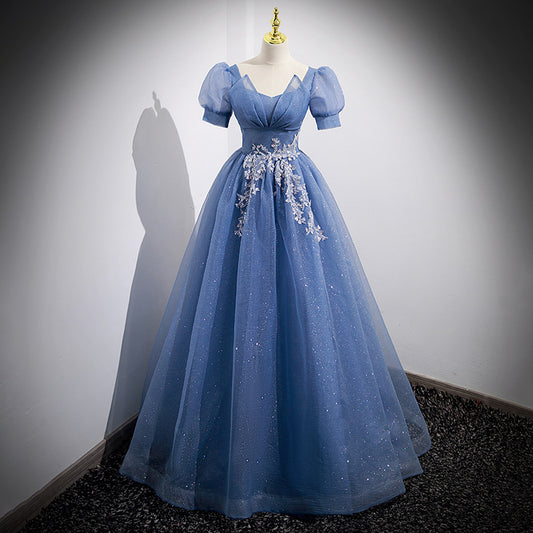 French Style Light Evening Dress Female Banquet Gradient Princess Dress