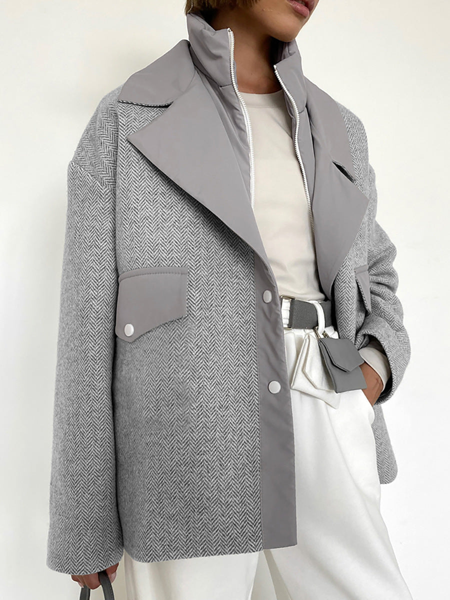 Fashion Fashionable Outerwear Woolen Coat