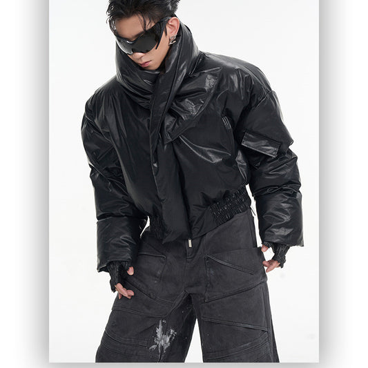 Scarf Design Sense Niche Cotton-padded Jacket