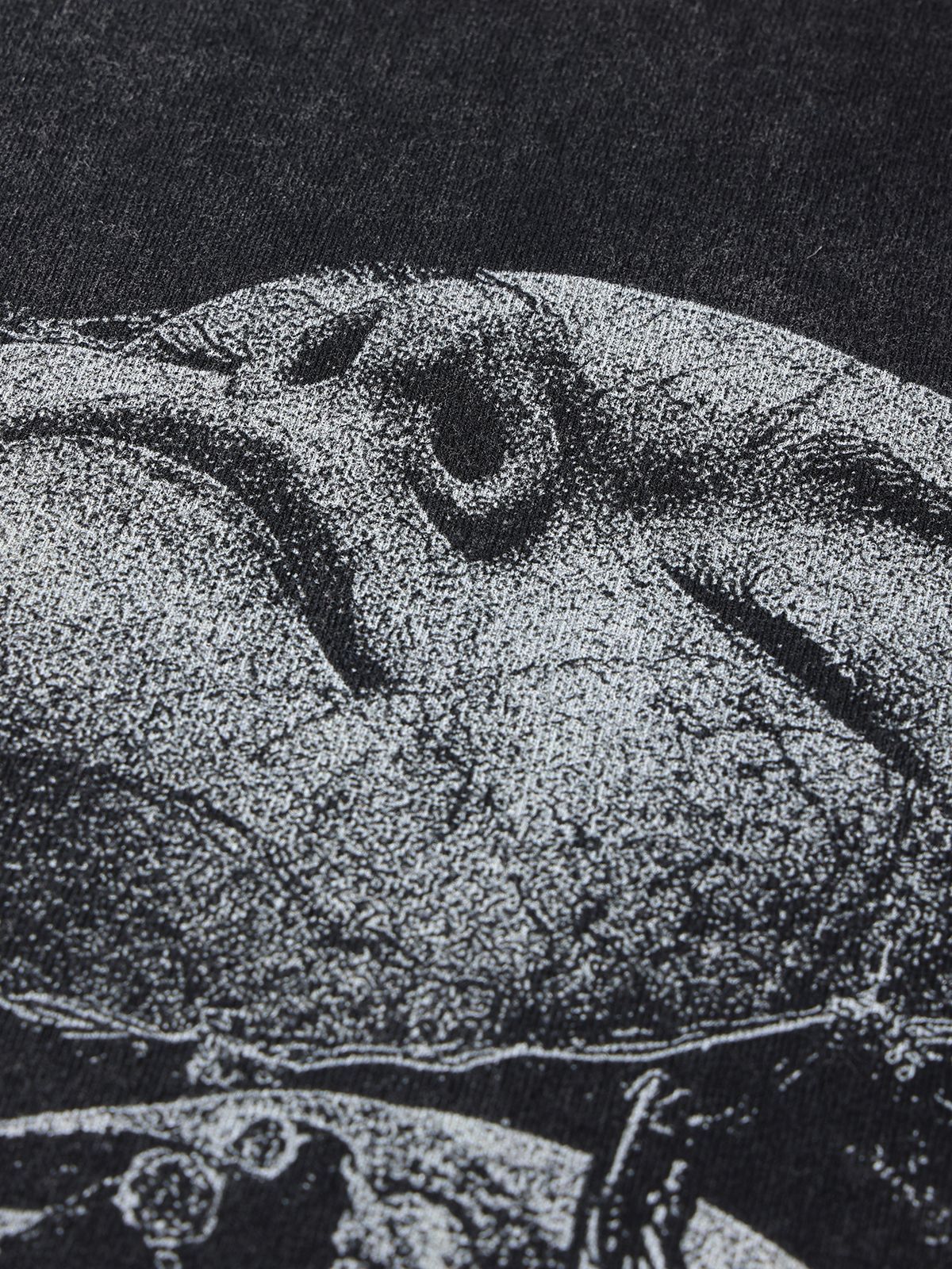 Dark High Street Skull Print Hip Hop T-shirt