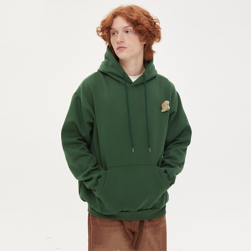 Sweater Hooded Fleece-lined Autumn New Chic Design Sense