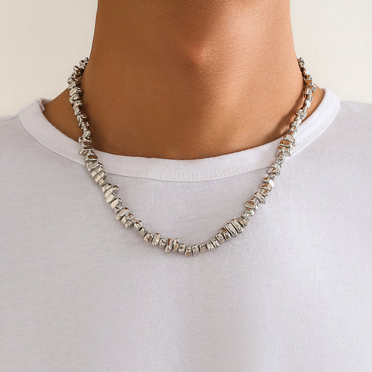 Irregular CCB Necklace Necklace Hip Hop Versatile Niche Male Clavicle Chain
