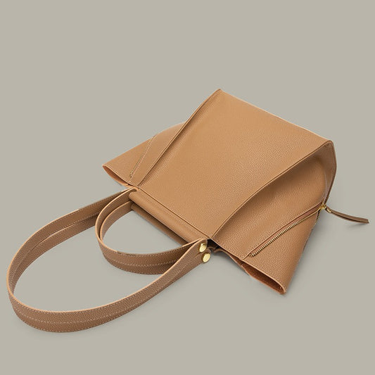 Nouveau petit sac fourre-tout en cuir de vachette pleine fleur