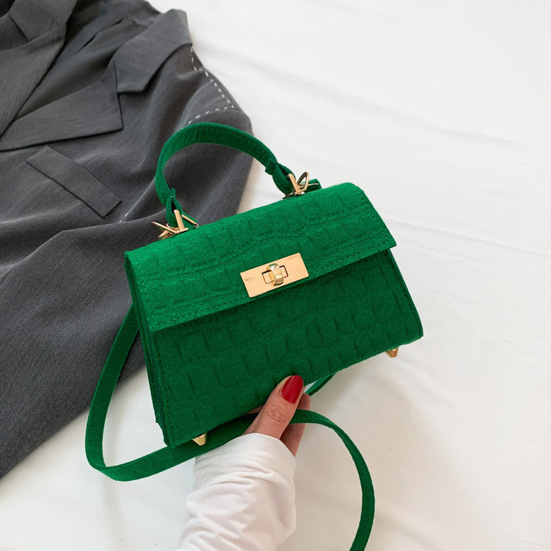 Borsa a tracolla piccola e alla moda, semplice, per il tempo libero, da donna, con una sola spalla
