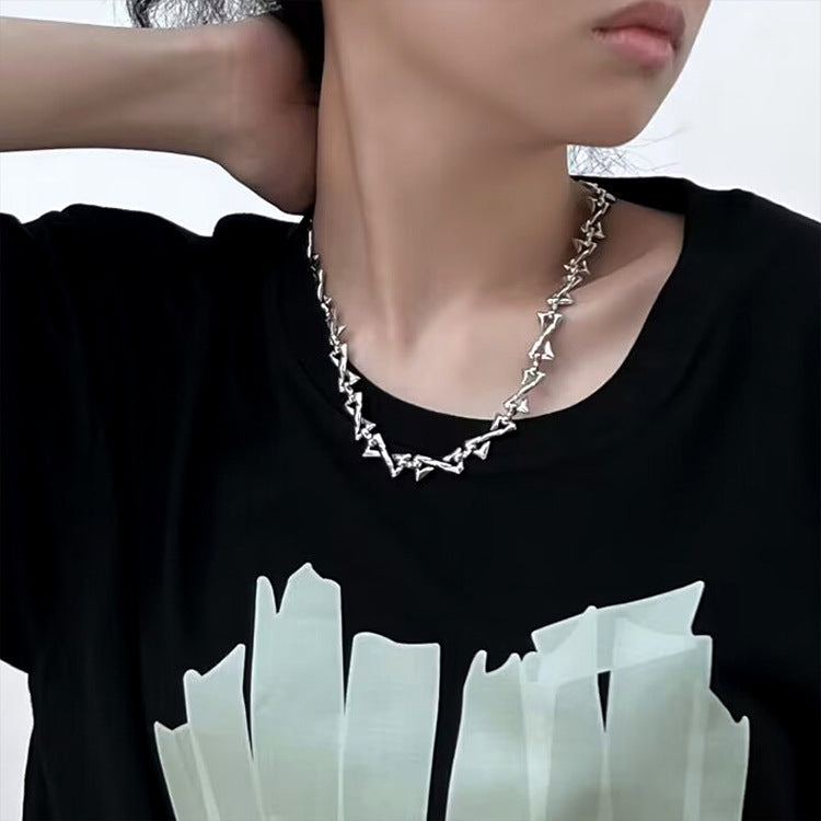 Hip Hop Cool Z Letter Splicing Boys Necklace