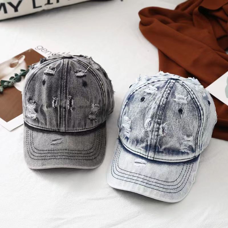 Retro Washed-out Denim Hat