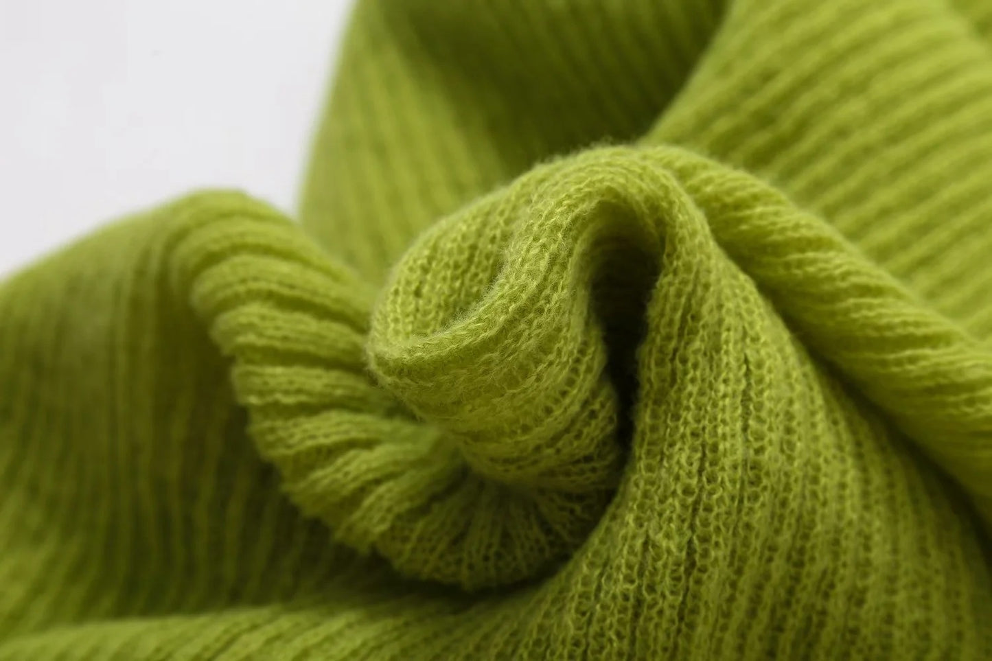 Robe en maille droite à col rond et manches longues