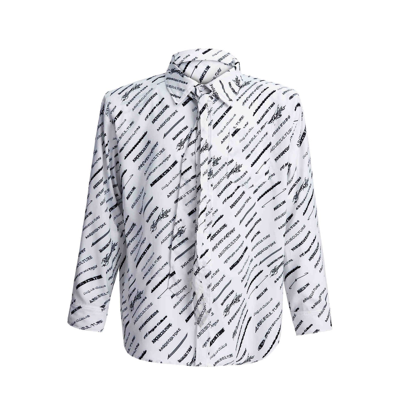 Chemise à manches longues en soie glacée Niche Silk avec épaules rembourrées, vêtements d'intérieur