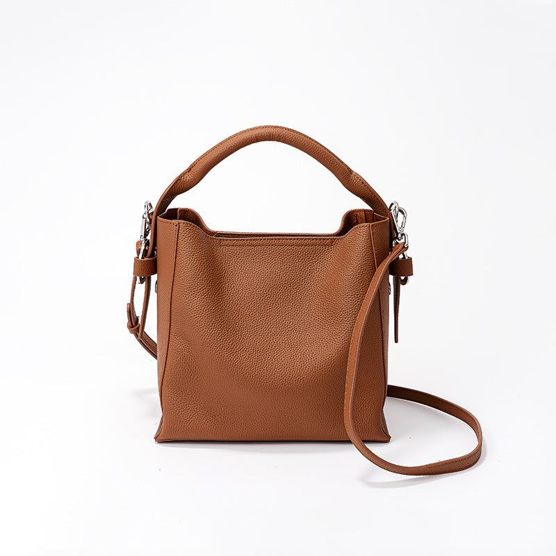 Fashion Top Layer Cowhide Bucket Bag