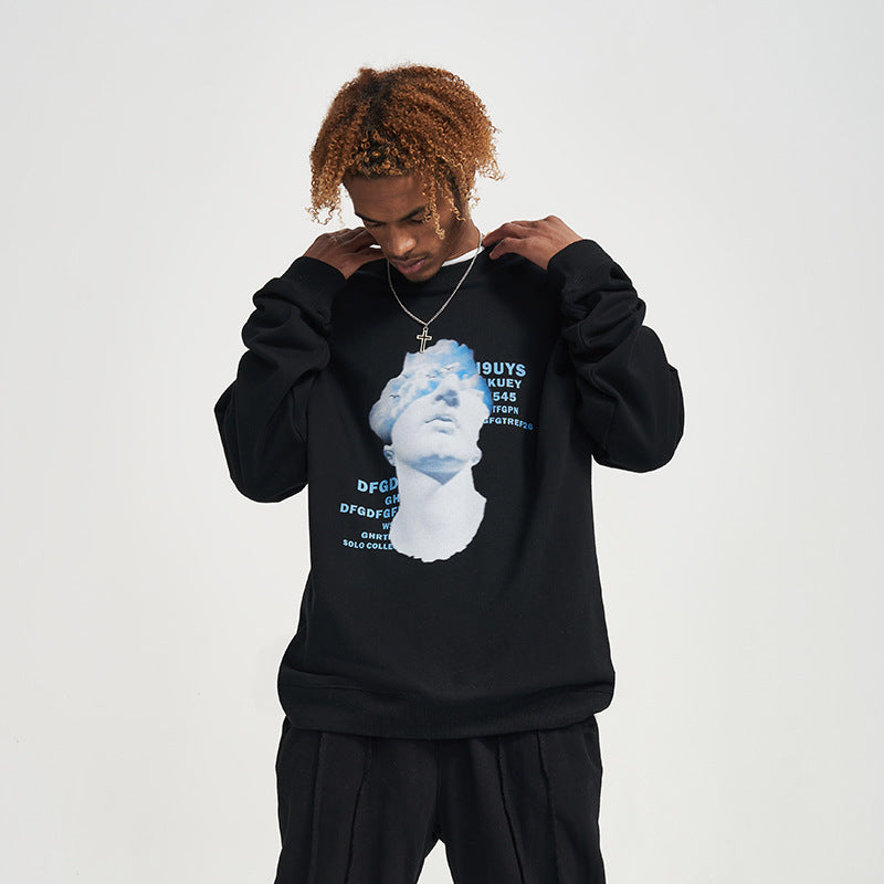 Fashion Personality New Men's Round Neck Sweater