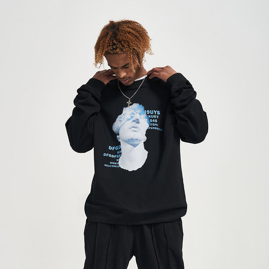 Pull col rond tendance pour homme