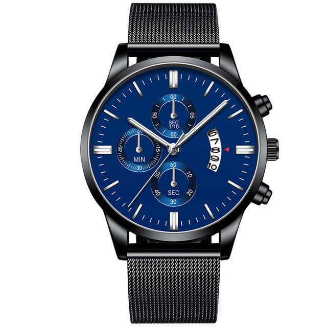 Luxury Watches For Men Mesh Band Quartz Watch