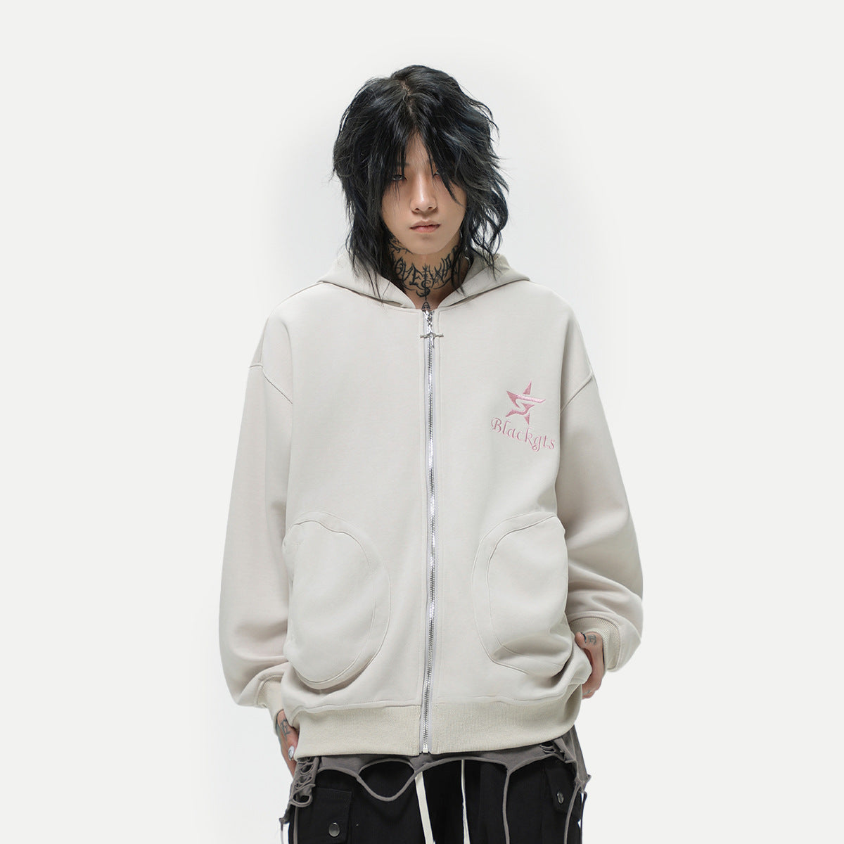 Loose And Hooded Cardigan Sweater