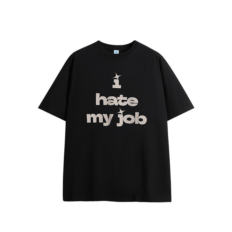 American Street Trendy Brand Loose Cotton Short Sleeve Men