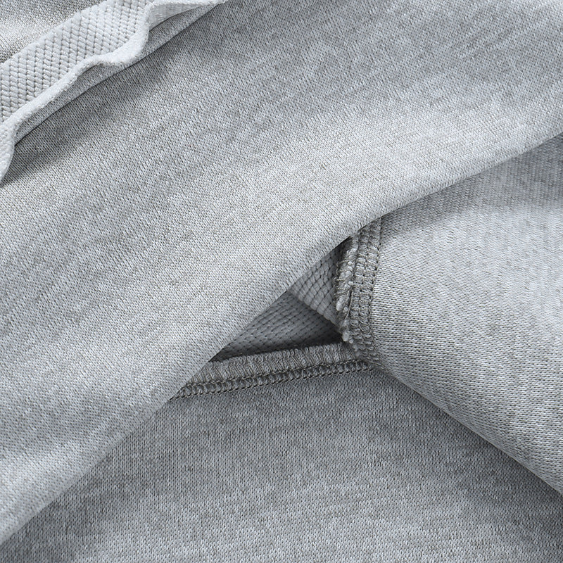 Sweat à capuche ample en tricot imprimé papillon