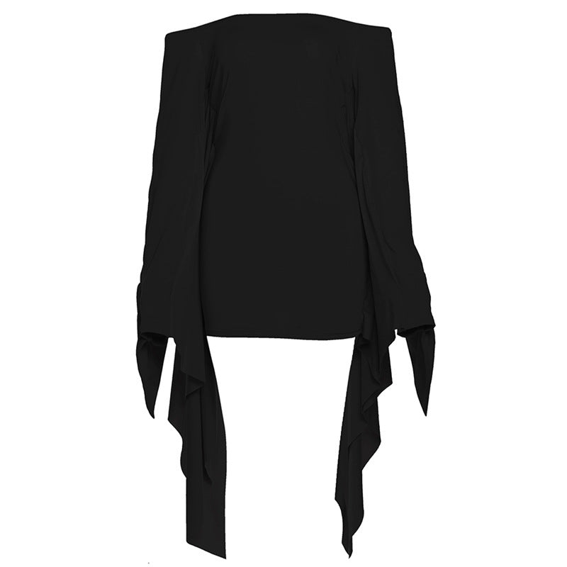 Robe moulante dos nu à épaules dénudées - Mode féminine