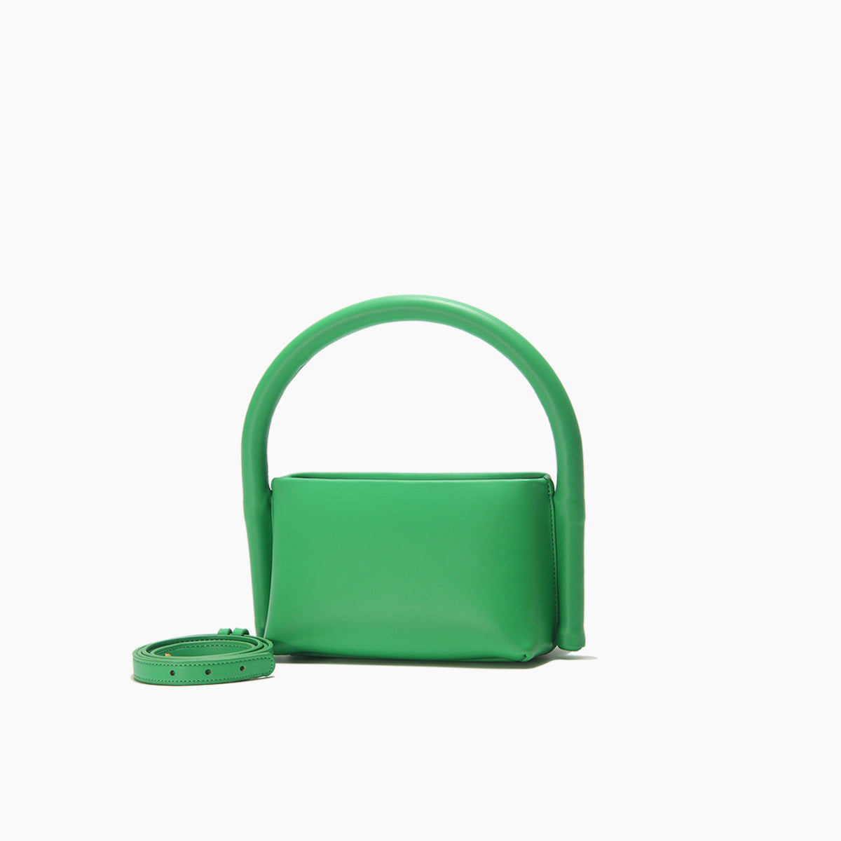 Small Number Single Shoulder Handbag With Cylindrical Handle