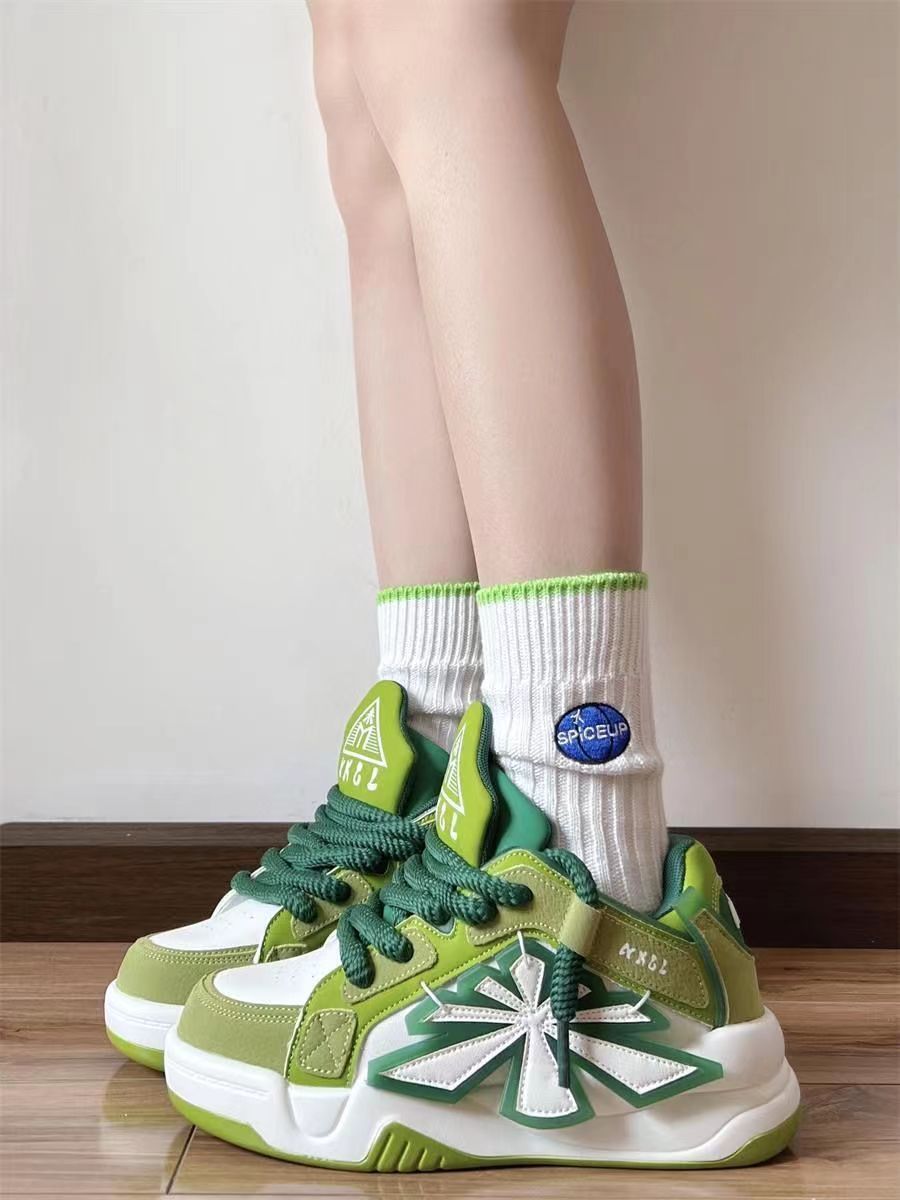 Niche Bread Style Thick Bottom Heightened Daddy Shoes