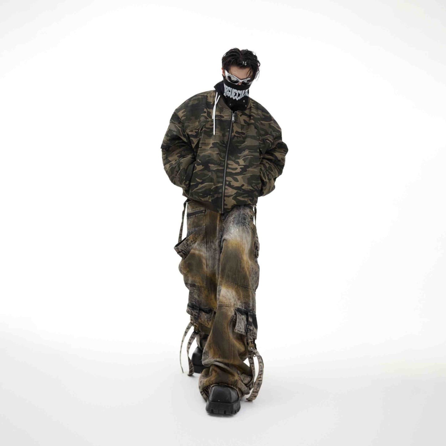 Niche Retro Street Camouflage Baseball Uniform