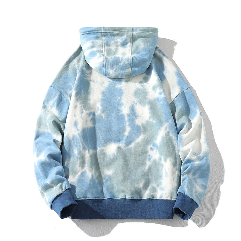 High Gram Hooded Tie Dye Sweatshirt Hip Hop Loose