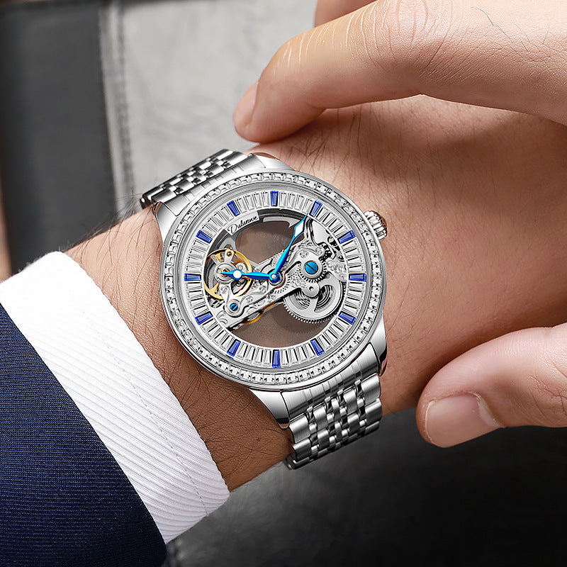 Luxury Zircon Fashion Waterproof Mechanical Watch