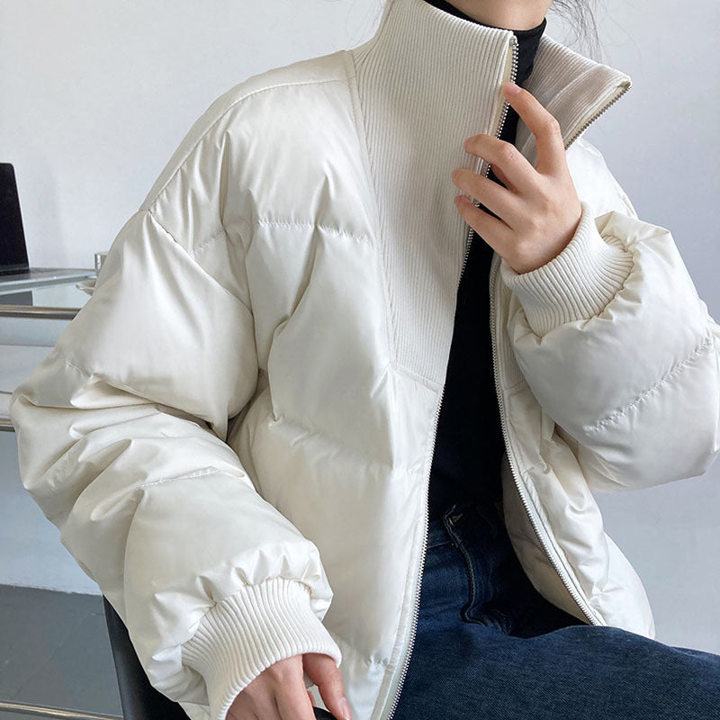 New Design Stand-up Collar Short Down Jacket