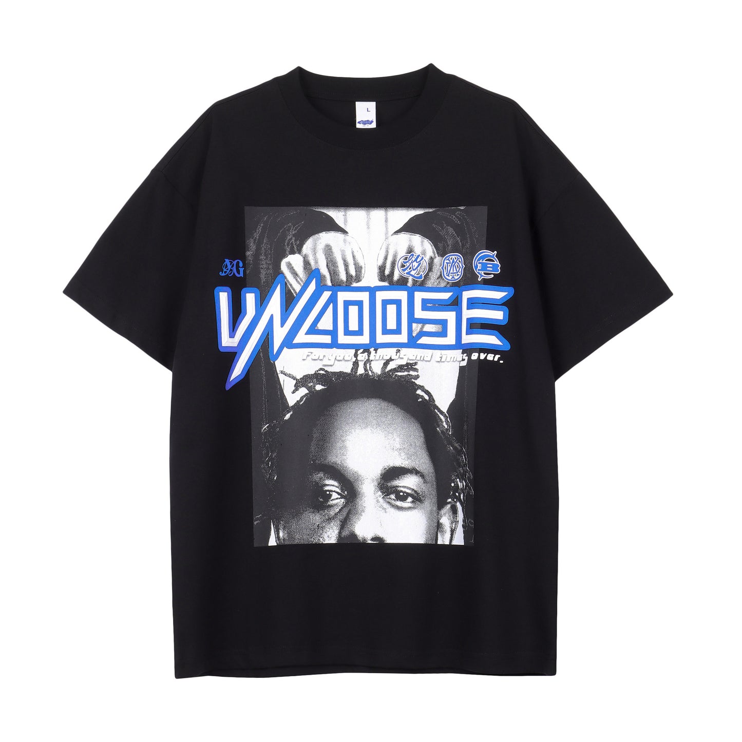 T-shirt à manches courtes à épaules dénudées, style streetwear américain, tendance nationale, de créateur.