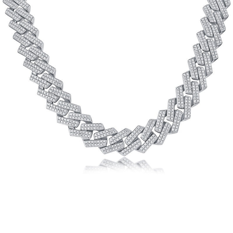 Collier Challenge en argent S925 pour homme
