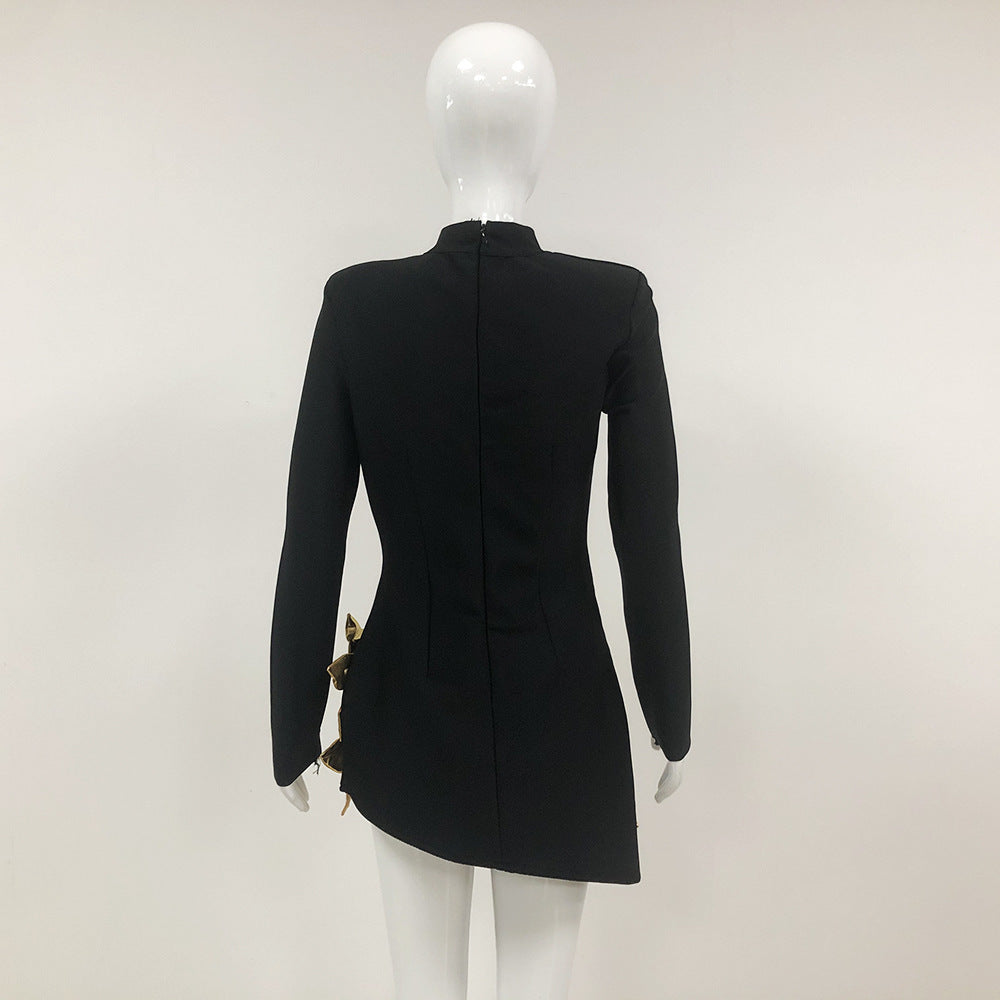 Robe une pièce à bandage épissé