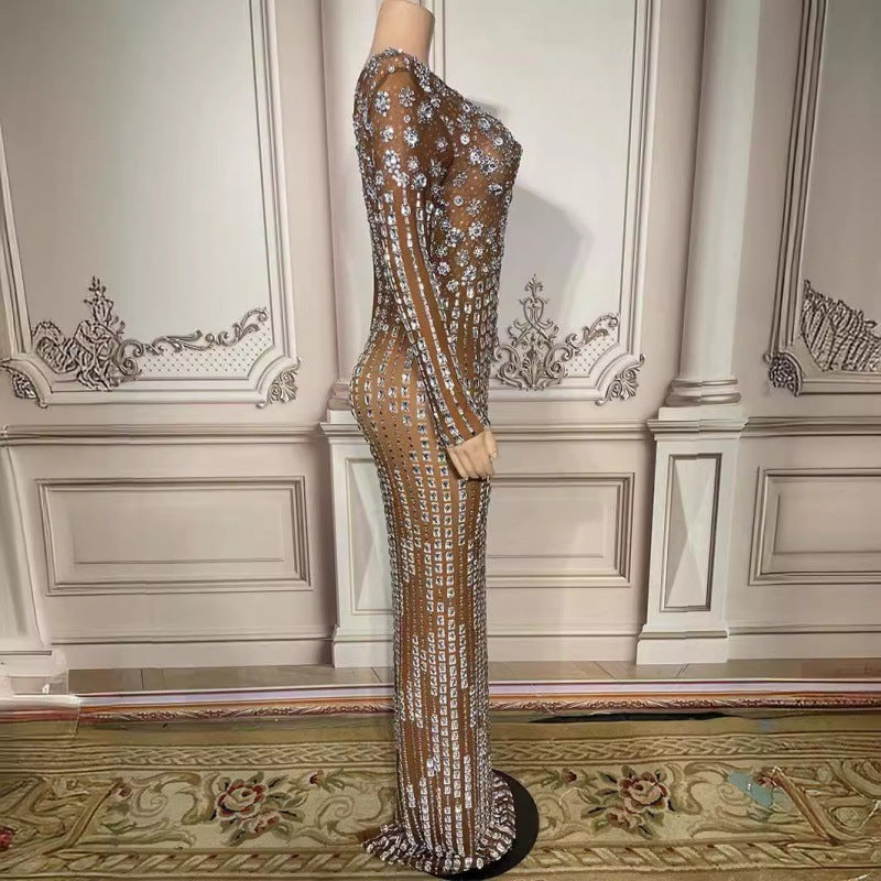 Robe scintillante en diamants brillants